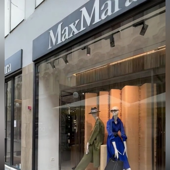 SOLD! NWT MAX MARA STUDIO Blue Pancia Shirt Dress Size : IT42 170/92A Retail$499 - Picture 3 of 11